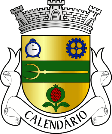 Brasão da antiga freguesia de Calendário - Calendário former civil parish, coat-of-arms Brasão da antiga freguesia de Calendário - Calendário former civil parish, coat-of-arms