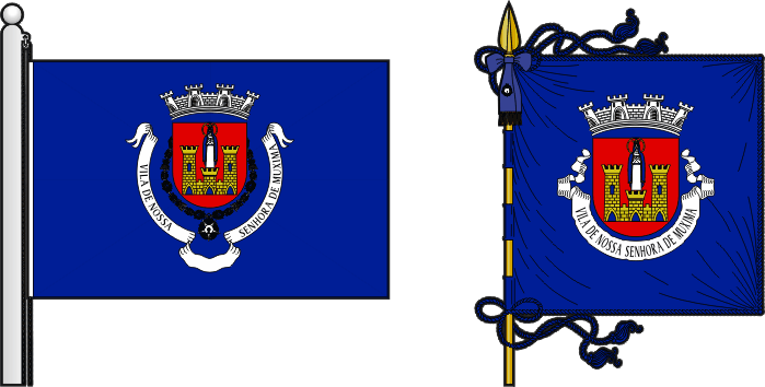 Bandeira e estandarte do Concelho de Quiçama - Quiçama municipal flag and banner
