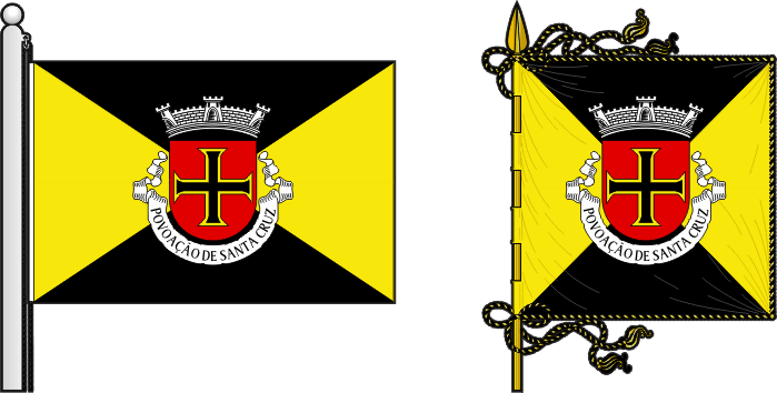Bandeira e estandarte da circunscrição de Macocola - Macocola circunscription flag and banner