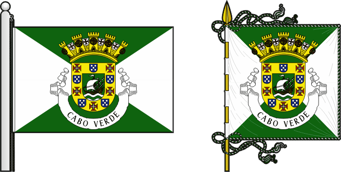 Proposta para a bandeira e estandarte da Colónia de Cabo Verde - Cape Verde colony flag and banner proposal