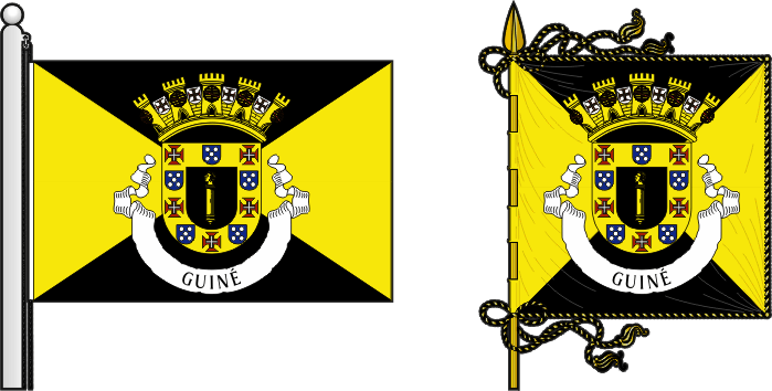 Proposta para a bandeira e estandarte da Colónia da Guiné - Portuguese Guinea colony flag and banner proposal