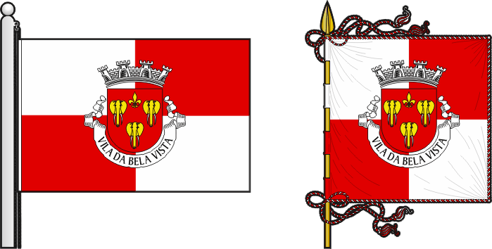 Bandeira e estandarte da Circunscrição do Maputo - Maputo circunscription flag and banner