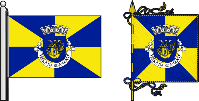 Bandeira e estandarte do Concelho de Inhambane - Inhambane municipal flag and banner