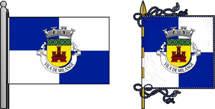 Bandeira e estandarte da Circunscrição de Milange - Milange circunscription flag and banner
