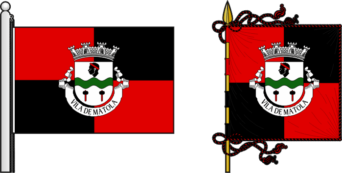 Bandeira e estandarte do Concelho da Matola - Matola municipal flag and banner