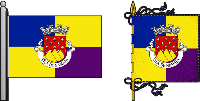 Bandeira e estandarte da Circunscrição do Eráti - Eráti circunscription flag and banner