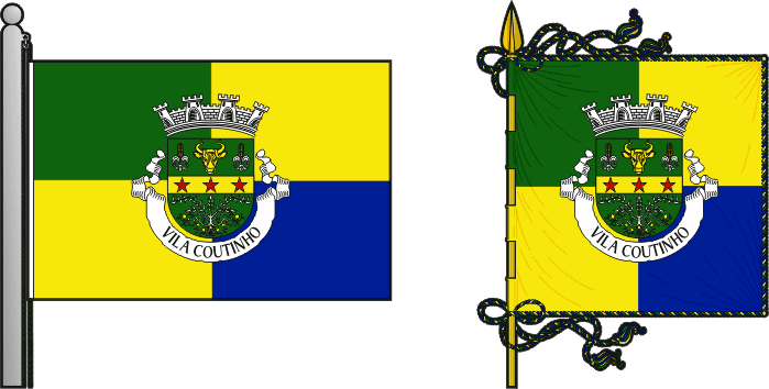 Bandeira e estandarte da circunscrição da Angónia - Angónia circunscription flag and banner