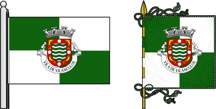 Bandeira e estandarte da circunscrição de Vilanculos - Vilanculos circunscription flag and banner