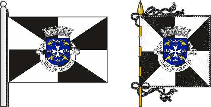 Primeira proposta para a bandeira e estandarte do Município de Abrantes - Abrantes municipal flag and banner first proposal