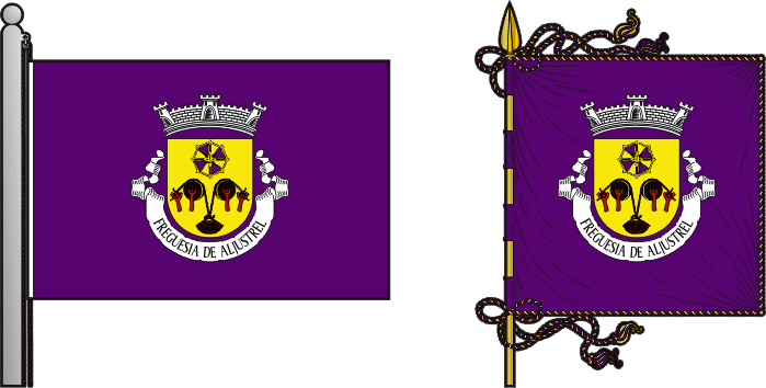 Bandeira e estandarte da antiga freguesia de Aljustrel - Aljustrel former civil parish, flag and banner