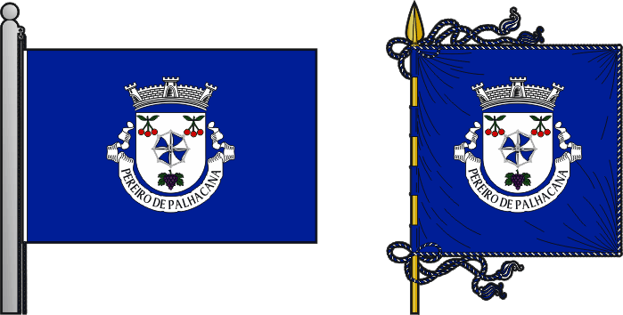 Bandeira e estandarte da antiga freguesia de Pereiro de Palhacana - Pereiro de Palhacana former civil parish, flag and banner