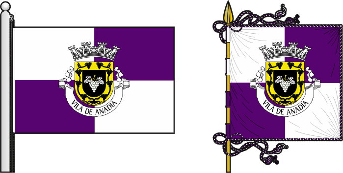 Proposta para a bandeira e estandarte do Município de Anadia - Anadia municipal flag and banner proposal