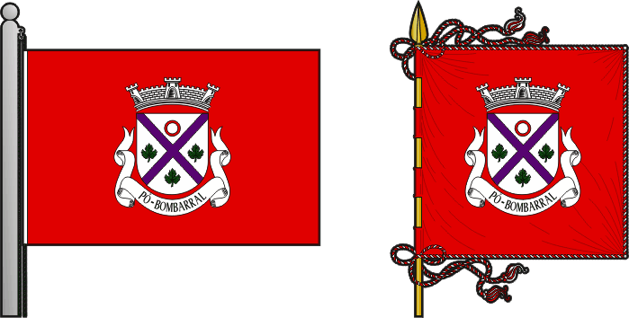 Bandeira e estandarte da freguesia de Pó - Pó civil parish, flag and banner Bandeira e estandarte da freguesia de Pó - Pó civil parish, flag and banner