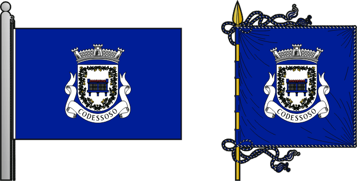 Bandeira e estandarte da antiga freguesia de Codessoso - Codessoso former civil parish, flag and banner Bandeira e estandarte da antiga freguesia de Codessoso - Codessoso former civil parish, flag and banner