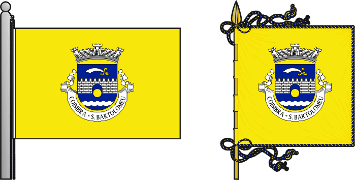 Bandeira e estandarte da antiga freguesia de Coimbra (São Bartolomeu) - Coimbra (São Bartolomeu) former civil parish, flag and banner