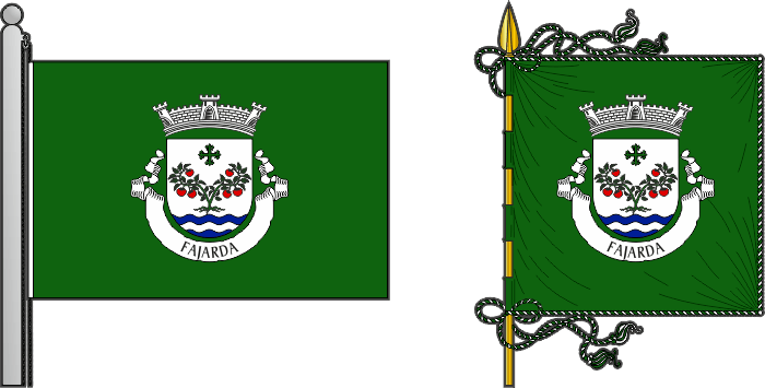 Bandeira e estandarte da antiga freguesia de Fajarda - Fajarda former civil parish, flag and banner
