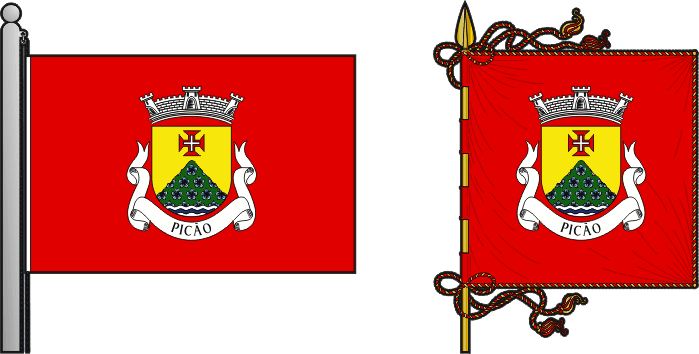 Bandeira e estandarte da antiga freguesia de Picão - Picão former civil parish, flag and banner Bandeira e estandarte da antiga freguesia de Picão - Picão former civil parish, flag and banner