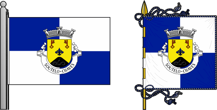 Bandeira e estandarte da antiga freguesia de Soutelo - Soutelo former civil parish, flag and banner