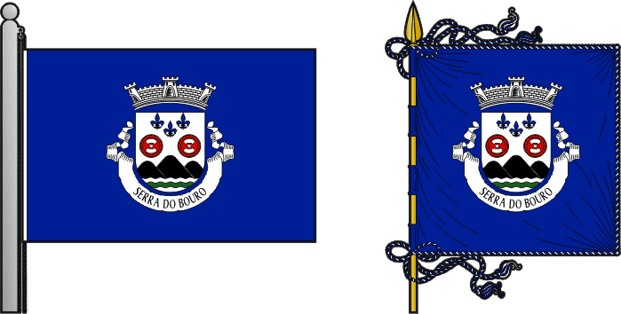 Bandeira e estandarte da antiga freguesia de Serra do Bouro - Serra do Bouro former civil parish, flag and banner Bandeira e estandarte da antiga freguesia de Serra do Bouro - Serra do Bouro former civil parish, flag and banner
