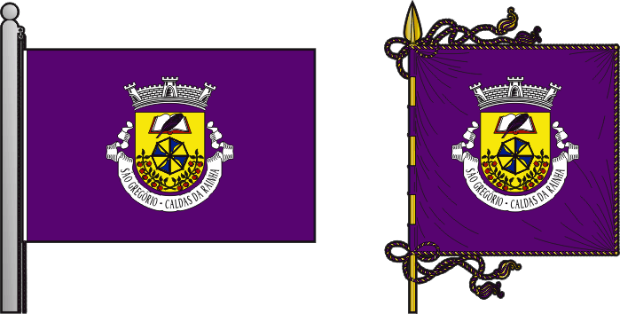 Bandeira e estandarte da antiga freguesia de São Gregório - São Gregório former civil parish, flag and banner Bandeira e estandarte da antiga freguesia de São Gregório - São Gregório former civil parish, flag and banner