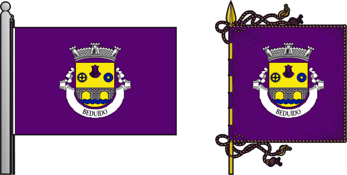 Bandeira e estandarte da antiga freguesia de Beduído - Beduído former civil parish, flag and banner