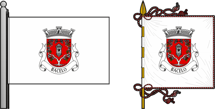 Bandeira e estandarte da antiga freguesia de Bacelo - Bacelo former civil parish, flag and banner