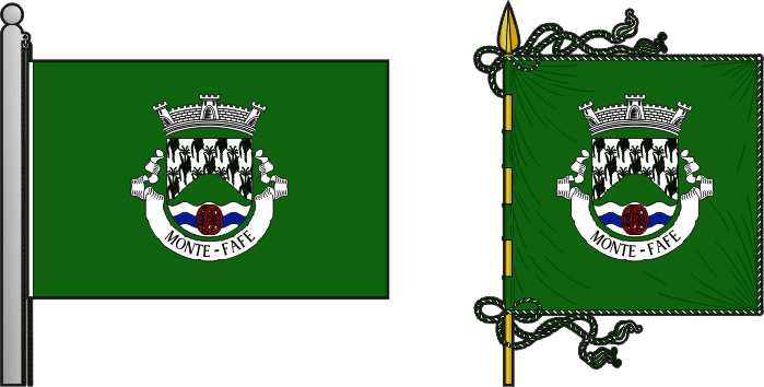 Bandeira e estandarte da antiga freguesia de Monte - Monte former civil parish, flag and banner