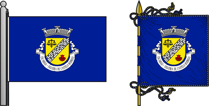 Bandeira e estandarte da antiga freguesia de Escarigo - Escarigo former civil parish, flag and banner