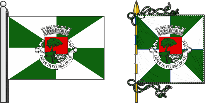 Proposta para a bandeira e estandarte do município da Figueira da Foz - Figueira da Foz Municipality flag and banner proposal