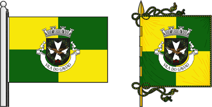 Proposta de Bandeira e estandarte do município de Gavião - Gavião Municipality flag and banner Proposal