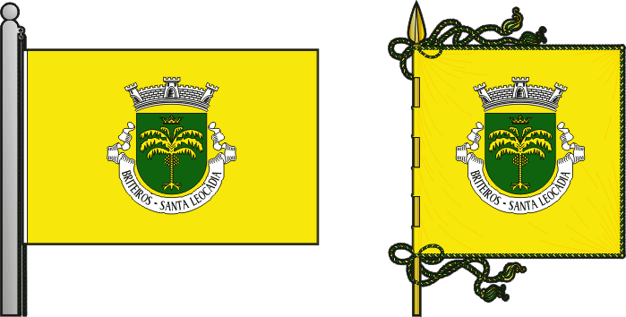 Bandeira e estandarte da antiga freguesia de Briteiros (Santa Leocádia) - Briteiros (Santa Leocádia) former civil parish, flag and banner Bandeira e estandarte da antiga freguesia de Briteiros (Santa Leocádia) - Briteiros (Santa Leocádia) former civil parish, flag and banner