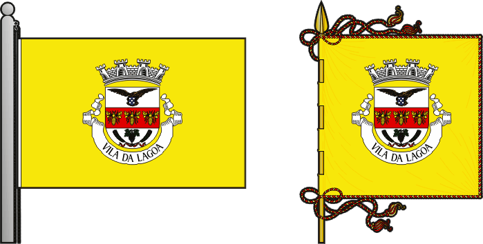 Proposta para a bandeira e estandarte do Município de Lagoa - Lagoa municipal flag and banner proposal