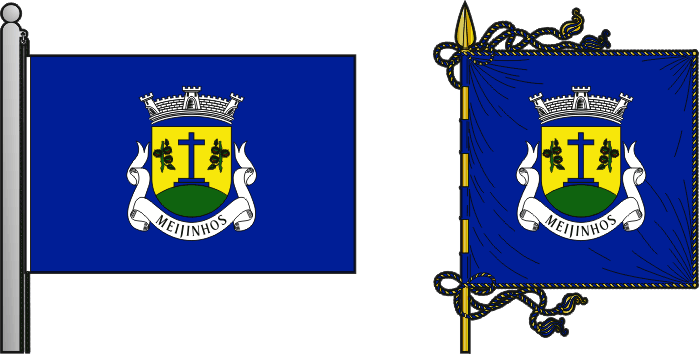 Bandeira e estandarte da antiga freguesia de Meijinhos - Meijinhos former civil parish, flag and banner