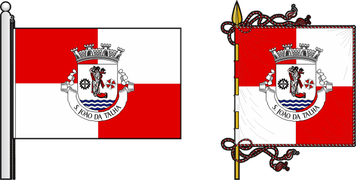 Bandeira e estandarte da antiga freguesia de São João da Talha - São João da Talha former civil parish, flag and banner