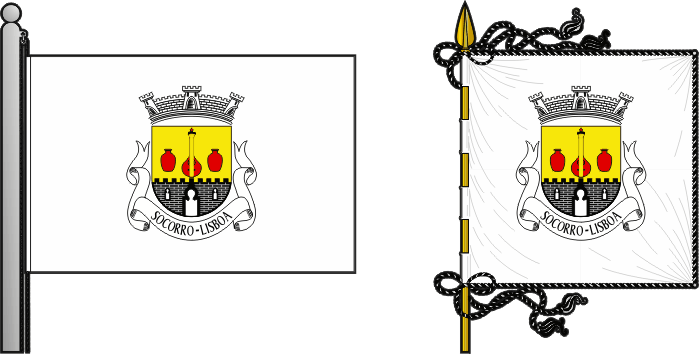 Bandeira e estandarte da antiga freguesia do Socorro - Socorro former civil parish, flag and banner Bandeira e estandarte da antiga freguesia do Socorro - Socorro former civil parish, flag and banner