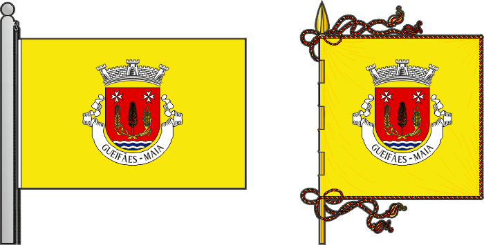 Bandeira e estandarte da antiga freguesia de Gueifães - Gueifães former civil parish, flag and banner