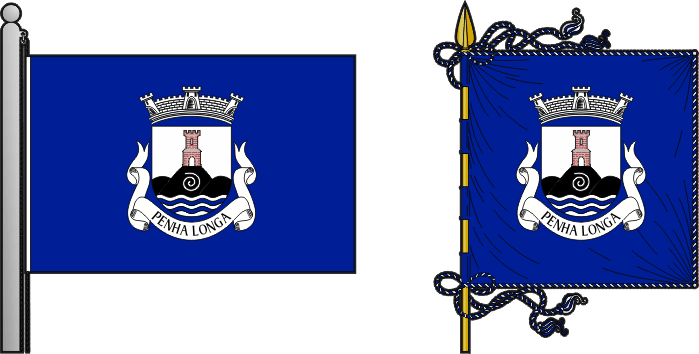 Bandeira e estandarte da antiga freguesia de Penha Longa - Penha Longa former civil parish, flag and banner Bandeira e estandarte da antiga freguesia de Penha Longa - Penha Longa former civil parish, flag and banner