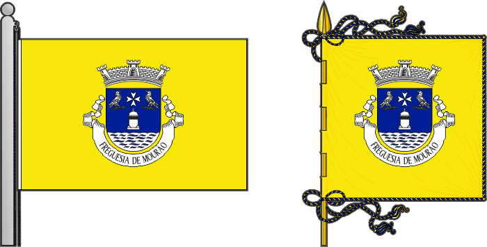 Bandeira e estandarte da freguesia de Mourão - Mourão civil parish, flag and banner Bandeira e estandarte da freguesia de Mourão - Mourão civil parish, flag and banner