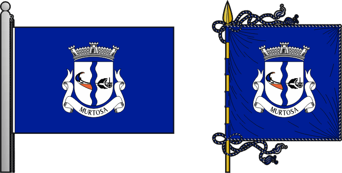 Bandeira e estandarte da freguesia da Murtosa - Murtosa civil parish, flag and banner