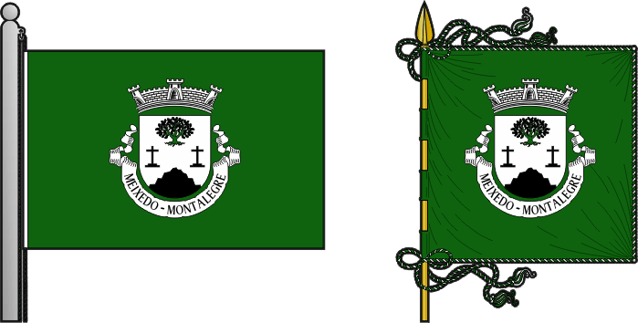 Bandeira e estandarte da antiga freguesia de Meixedo - Meixedo former civil parish, flag and banner