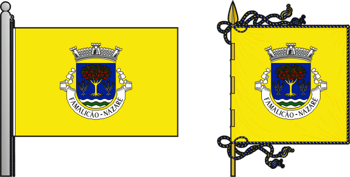 Bandeira e estandarte da freguesia de Famalicão - Famalicão civil parish, flag and banner Bandeira e estandarte da freguesia de Famalicão - Famalicão civil parish, flag and banner