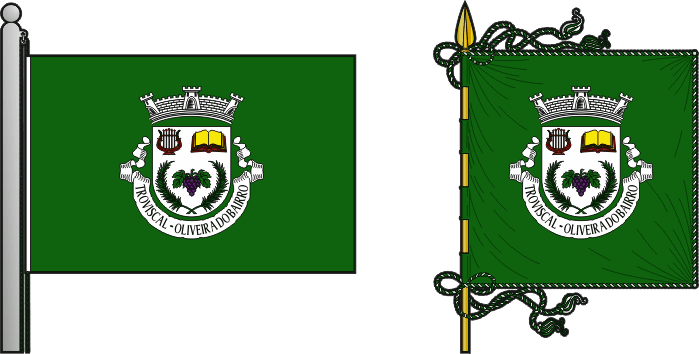 Bandeira e estandarte da antiga freguesia de Troviscal - Troviscal former civil parish, flag and banner