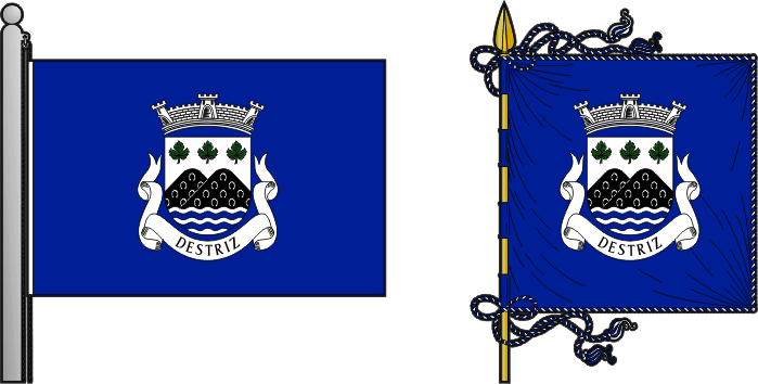 Bandeira e estandarte da antiga freguesia de Destriz - Destriz former civil parish, flag and banner