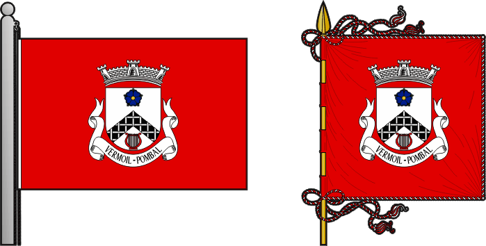 Bandeira e estandarte da freguesia de Vermoil - Vermoil civil parish, flag and banner Bandeira e estandarte da freguesia de Vermoil - Vermoil civil parish, flag and banner
