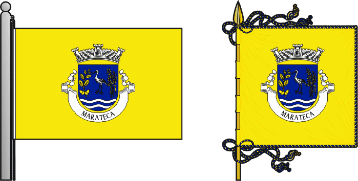 Bandeira e estandarte da antiga freguesia da Marateca - Marateca former civil parish, flag and banner Bandeira e estandarte da antiga freguesia da Marateca - Marateca former civil parish, flag and banner