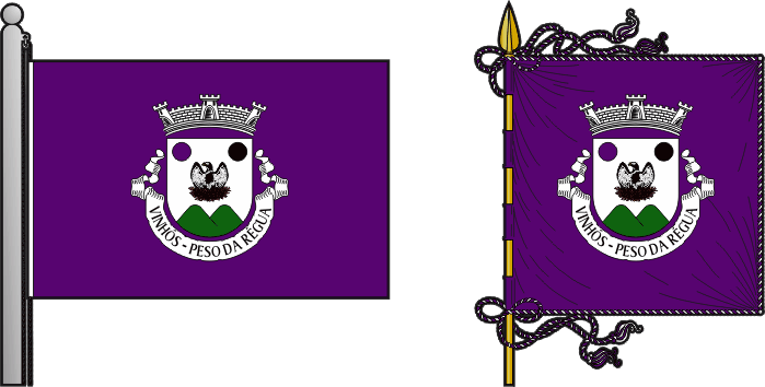 Bandeira e estandarte da antiga freguesia de Vinhós - Vinhós former civil parish, flag and banner Bandeira e estandarte da antiga freguesia de Vinhós - Vinhós former civil parish, flag and banner
