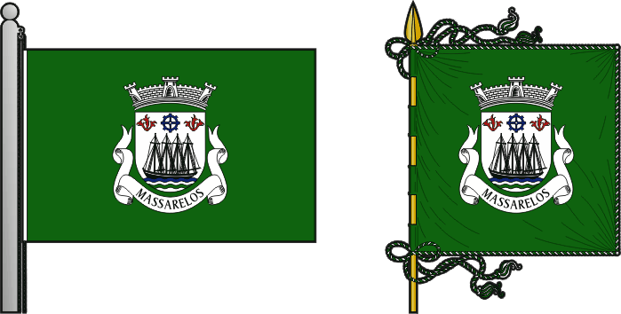 Bandeira e estandarte da antiga freguesia de Massarelos - Massarelos former civil parish, flag and banner