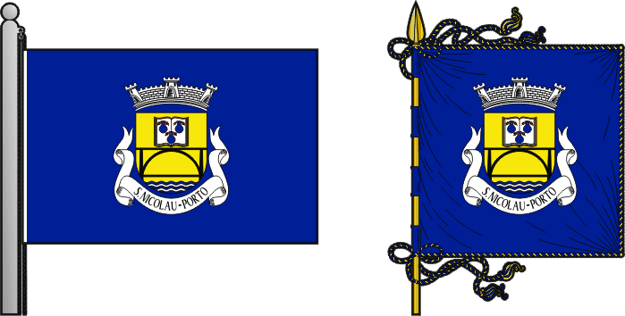 Bandeira e estandarte da antiga freguesia de São Nicolau - São Nicolau former civil parish, flag and banner Bandeira e estandarte da antiga freguesia de São Nicolau - São Nicolau former civil parish, flag and banner