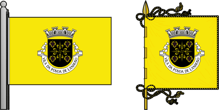 Proposta para a bandeira e estandarte do Município de Póvoa de Lanhoso - Póvoa de Lanhoso municipal flag and banner proposal