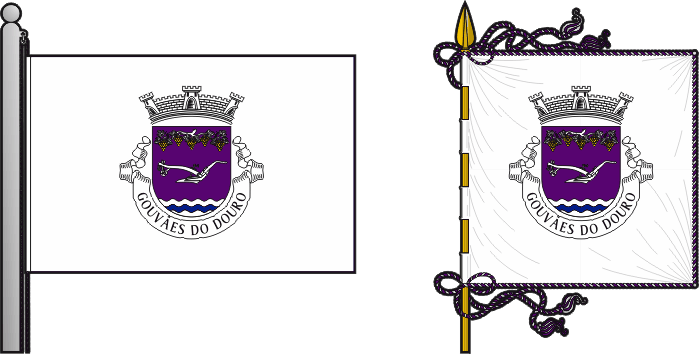 Bandeira e estandarte da antiga freguesia de Gouvães do Douro - Gouvães do Douro former civil parish, flag and banner Bandeira e estandarte da antiga freguesia de Gouvães do Douro - Gouvães do Douro former civil parish, flag and banner